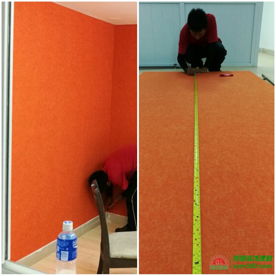 家庭影院吸音板裝修施工圖示，聚酯纖維吸音板的正確使用方法